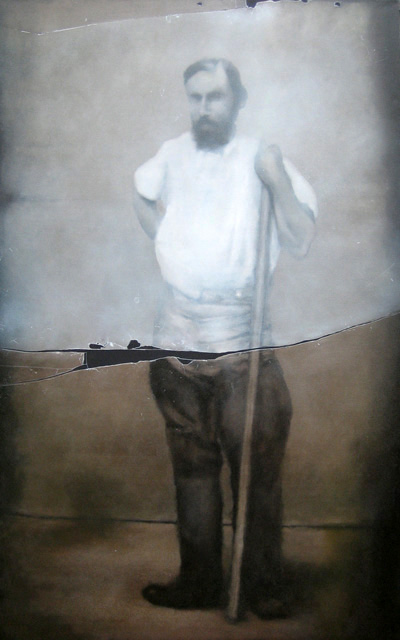 Claimstaker #1, oil on canvas, 45 x 72 inches, 2006
