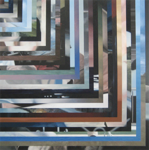 Epilogues #27, oil on canvas, 45 x 45 inches, 2011
