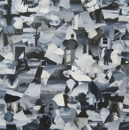 Epilogues #28, oil on canvas, 45 x 45 inches, 2011