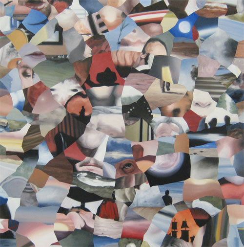 Epilogues #29, oil on canvas, 45 x 45 inches, 2011