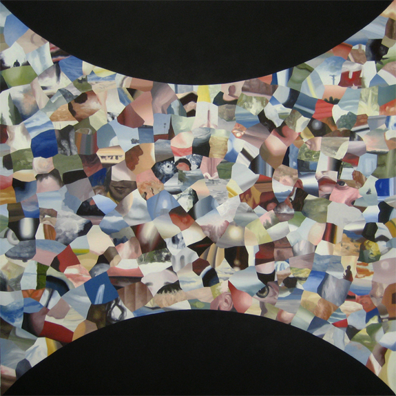Epilogues #36, oil on canvas, 71 x 71 inches, 2012