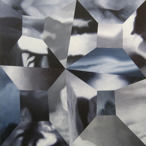 Epilogues #44, oil on canvas, 45 x 45 inches, 2012