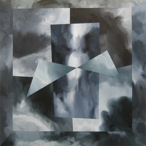 Epilogues #55, oil on canvas, 45 x 45 inches, 2013