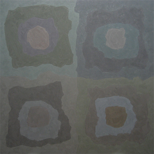 Appendices H, oil on canvas, 45 x 45 inches, 2015