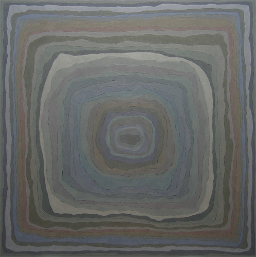 Appendices J, oil on canvas, 45 x 45 inches, 2016